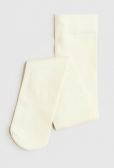 Колготки 098-104 см (2-4 years)   бавовняні однотонні для дівчинки H&M 0293433-050 молочний 91426