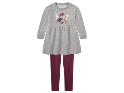 Костюм (звич.) (плаття і лосини) для дівчинки Lupilu 416674 110-116 см (4-6 years) Різнобарвний  89370