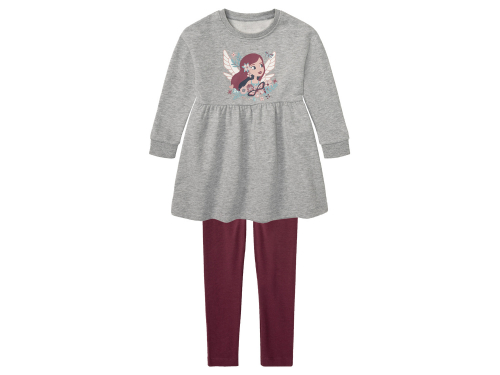 Костюм (звич.) (плаття і лосини) для дівчинки Lupilu 416674 110-116 см (4-6 years) Різнобарвний  89370
