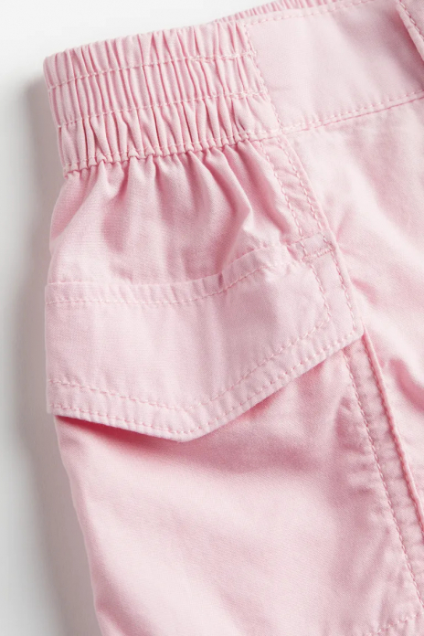 Шорти котонові з кишенями для дівчинки H&amp;M 1115782-002 116 см (5-6 years) рожевий  83383