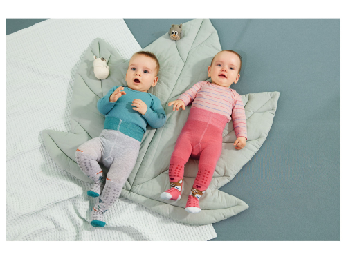 Колготки 086-92 см (12-24 months)   з силіконовими вставками для дівчинки Lupilu 389315 сірий 90347