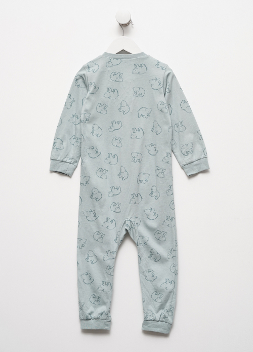 Комбінезон-сліп бавовняний для хлопчика H&amp;M 0711235-001 098 см (2-3 years) зелений  82317