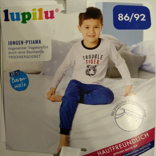 Піжама  для хлопчика Lupilu 301519 086 см (12-18 months) синій 57527