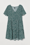 Плаття з віскозою для жінки H&M 0838809-003 36 / S (EU) зелений  80781
