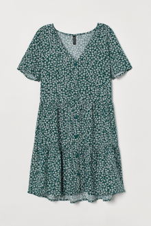 Плаття з віскозою для жінки H&M 0838809-003 36 / S (EU) зелений  80781