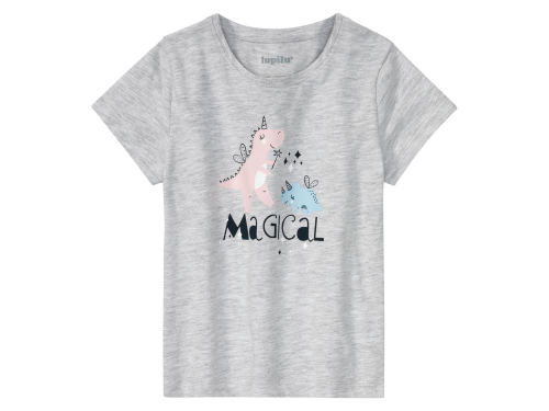 Піжама (футболка і шорти) для дівчинки Lupilu 386712 110-116 см (4-6 years) Різнобарвний  79664
