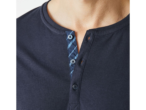 Піжама (футболка і шорти) для чоловіка Livergy 380052 36 / S темно-синій  77911