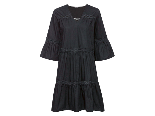 Сукня-плаття (звич.) рукав 3/4 для жінки Esmara 371372 34 / XS чорний  87294