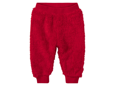 Штани 074-80 см (6-12 months)  Regular Fit зі штучного хутра для дівчинки Lupilu 431226 червоний 90329