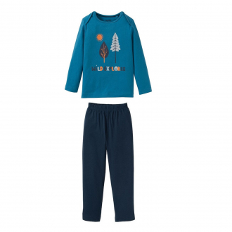 Піжама 110-116 см (4-6 years)   (лонгслів і штани) для хлопчика Lupilu 308594 синій 89012