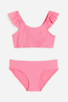 Купальник роздільний 098-104 см (2-4 years)   (топ і плавки) для дівчинки H&M 1044746-014 рожевий 91989
