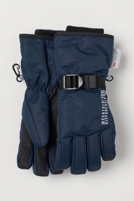 Перчатки  для хлопчика H&amp;M 0694736008 розмір перчаток 7 (12-14 years, 152-170 см) синій 62450