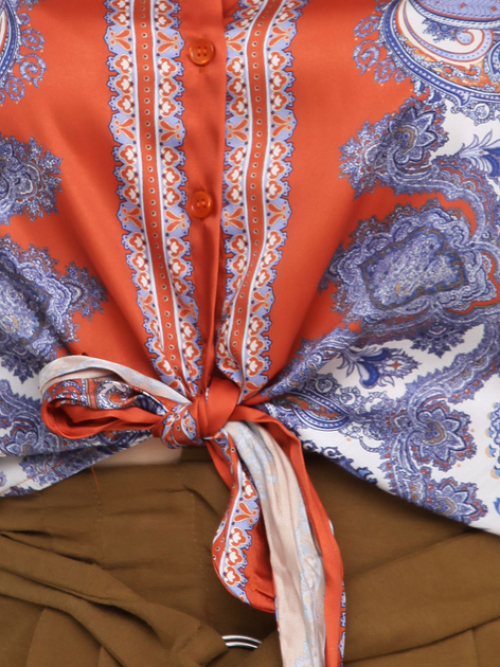 Топ атласний для жінки H&amp;M 0731407-9 38 / S (EU) Різнобарвний  82860