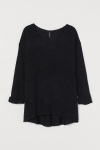 Джемпер вільного крою для жінки H&M 0857778-001 36 / S чорний  79908