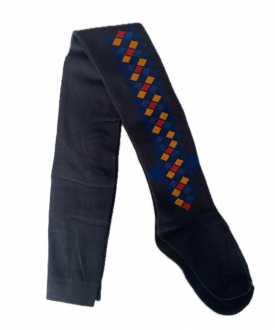 Колготки бавовняні з принтом для дівчинки Be Snazzy RA-04-2 128-134 см (7-9 years) чорний  78766