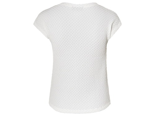 Футболка (звич.) з структурним малюнком для жінки Esmara 471128 34 / XS білий  87907