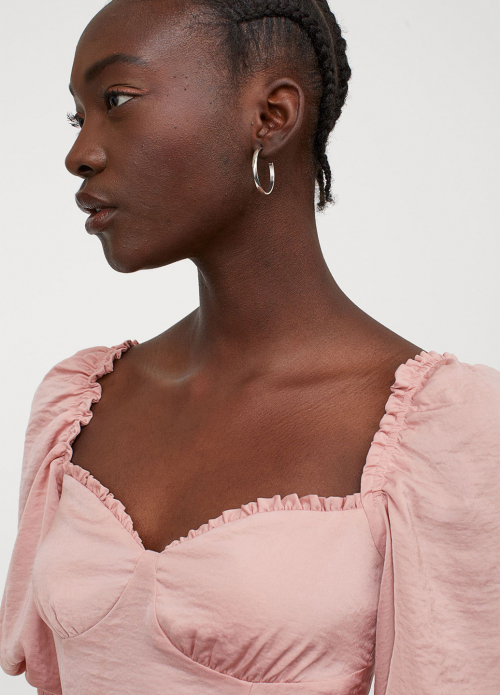 Сукня (плаття) 32,XS   з драпіруванням для жінки H&amp;M 0932888-002 рожевий 82435
