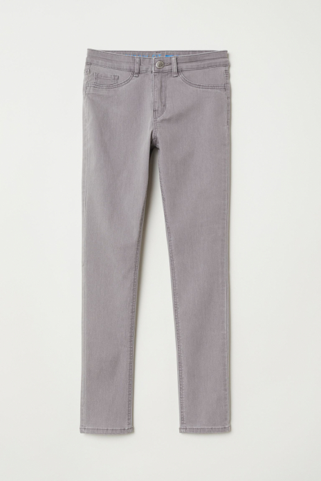 Джинси завужені для дівчинки H&amp;M 0657815-003 158 см (12-13 years) сірий  82237