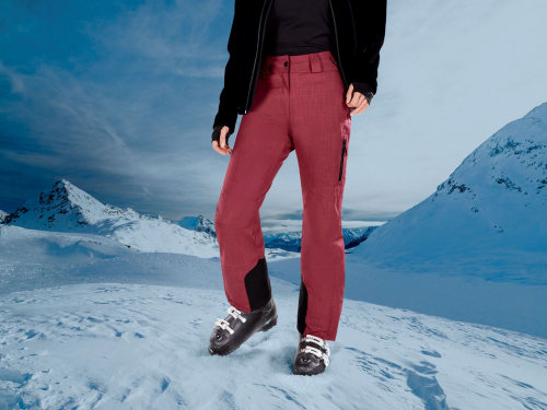 Гірськолижні штани 38,M   мембранні (3000мм) для жінки Crivit 363596 бордовий 73067