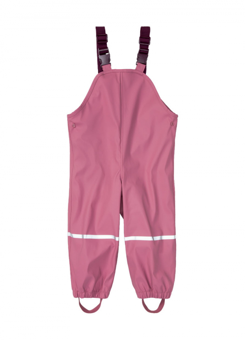 Напівкомбінезон-дощовик на флісовій підкладці для дівчинки Lupilu 378006 086-92 см (12-24 months) рожевий  75060