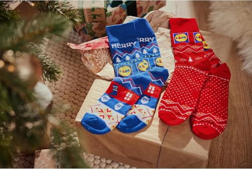 Шкарпетки 43,44,45,46   високі з махровою підошвою для чоловіка Lidl 424452 червоний 88503