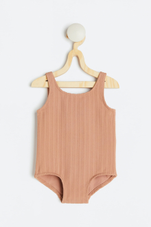 Купальник закритий 074 см (6-9 months)   на підкладці для дівчинки H&M 0744243-012 коричневий 91968