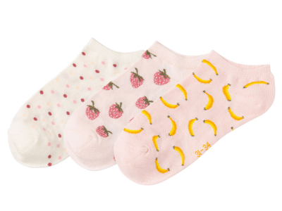 Шкарпетки 31-34   3 пари для дівчинки Pepperts 371879 рожевий 73500