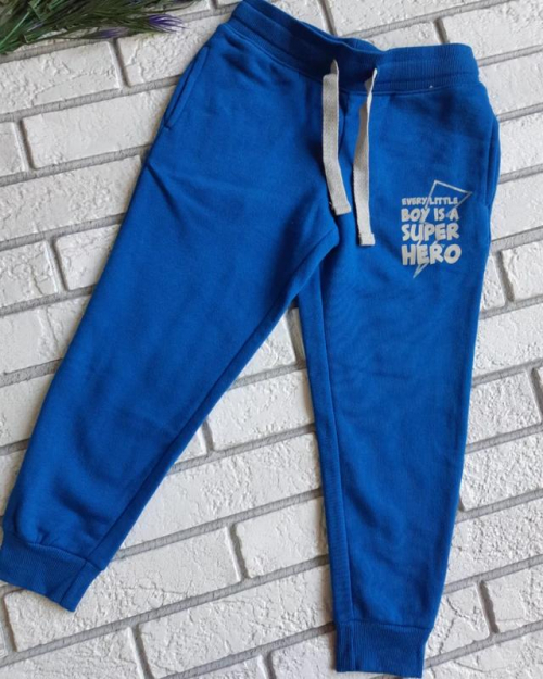 Спортивні штани 110-116 см (4-6 years)  Джоггеры утеплені для хлопчика Lupilu 293642 синій 73152