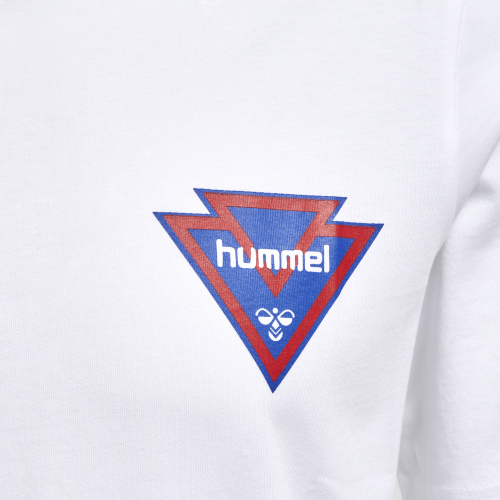 Футболка з логотипом для чоловіка Hummel 216027 40 / L білий  75455
