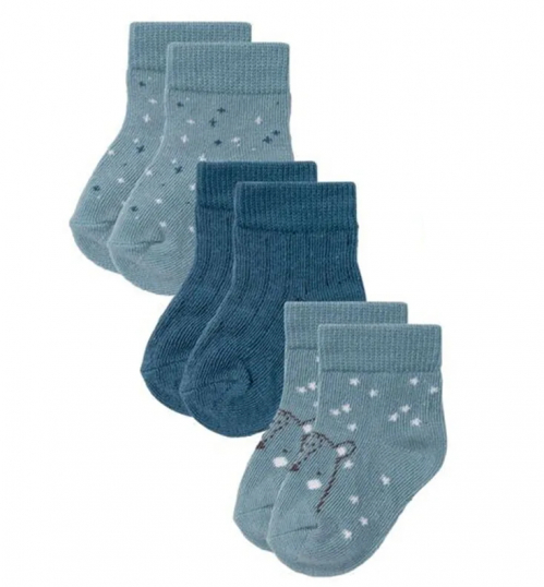 Шкарпетки 3 пари  для хлопчика Lupilu 329089 розмір взуття 11-14 (0-3 months) синій 66840