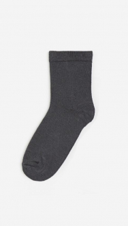 Шкарпетки (пусто)   середньої довжини для хлопчика H&M 1060473-013 розмір взуття 25-27 (3-5 years) графітовий 80986