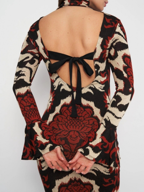 Плаття приталеного крою з декольте на спині для жінки H&amp;M 1153680-6 34 / XS (EU) Різнобарвний  80547