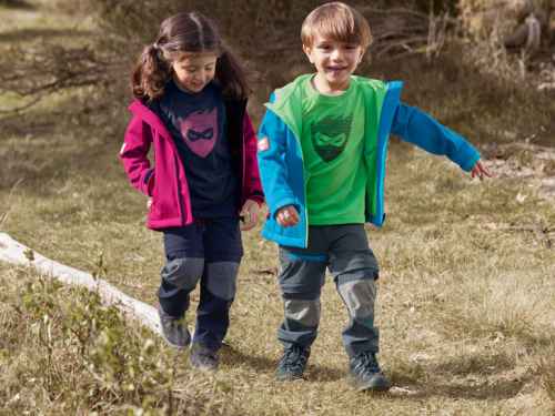 Куртка Softshell 110-116 см (4-6 years)   водовідштовхувальна та вітрозахисна для дівчинки Lupilu 375429 малиновий 85424