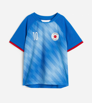 Спортивна футболка 122-128 см (6-8 years)   з швидковисихаючої тканини для хлопчика H&M 1139328-020 синій 82976