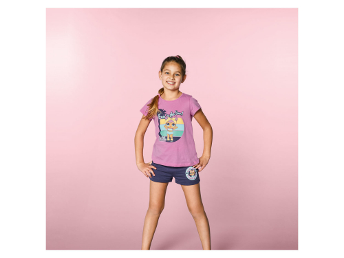 Піжама (футболка + шорти) для дівчинки Disney 371167 146-152 см (10-12 years) рожевий  74219