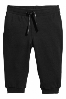 Спортивні штани   Джоггеры з начосом для хлопчика H&M 0594177-003 074 см (9-12 months) чорний 79841