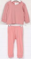 Піжама    (лонгслів і штани) для дівчинки H&M 0743932004 068 см (3-6 months) рожевий 62320