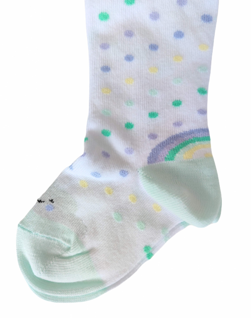 Колготки бавовняні з принтом для дівчинки Tuptusie nr 0115 080-86 см (9-18 months) Різнобарвний  83567