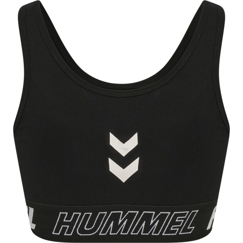 Спортивний топ бавовняний подвійний для жінки Hummel 213458 34 / XS чорний  78011