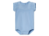Боді 050-56 см (0-2 months)   з коротким рукавом для дівчинки Lupilu 461446 блакитний 89374
