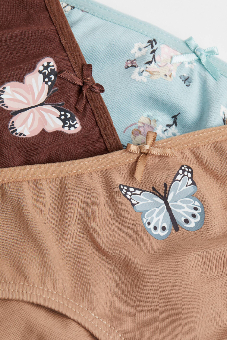 Трусики 122-128 см (6-8 years)   сліпи для дівчинки H&amp;M 0530235-057 бежевий 90657