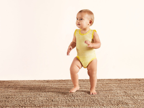 Боді 062-68 см (2-6 months)   ажурні набір 2 шт. для дівчинки Lupilu 370944 жовтий 86821
