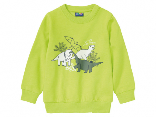 Світшот з начосом для хлопчика Lupilu 382071 086-92 см (12-24 months) салатовий  84350