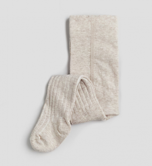 Колготки 086-92 см (12-24 months)   в рубчик для дівчинки H&amp;M 1081651-019 бежевий 85367