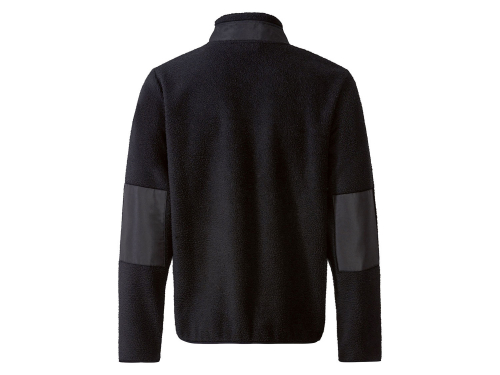 Куртка демісезонна зі штучної овчини для чоловіка Livergy 413076 36 / S чорний  77380