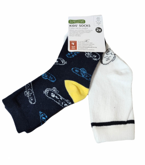 Шкарпетки набір 2 пари для хлопчика Lidl 424001-х розмір взуття 23-26 (2-4 years) Різнобарвний  84797