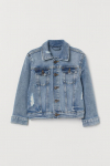Джинсова куртка на кнопках для дівчинки H&M 0748998-004 116 см (5-6 years) блакитний  80246