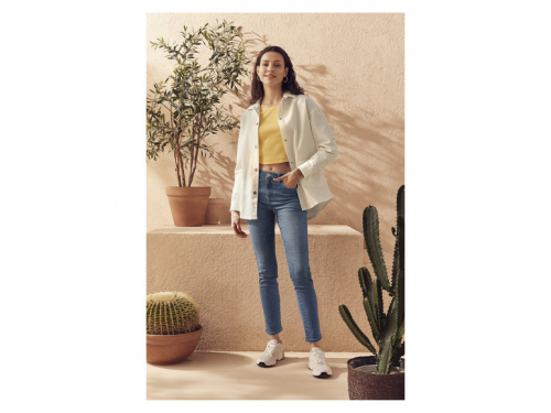 Джинси 46,L  Skinny з високою посадкою вузькі для жінки Esmara 440669 блакитний 89677