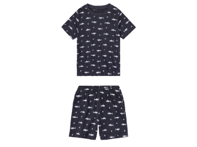 Піжама (футболка і шорти) для хлопчика Lupilu 409985 110-116 см (4-6 years) темно-синій  79612