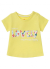 Футболка 062-68 см (2-6 months)   бавовняна з принтом для дівчинки Lupilu 348040 жовтий 75511